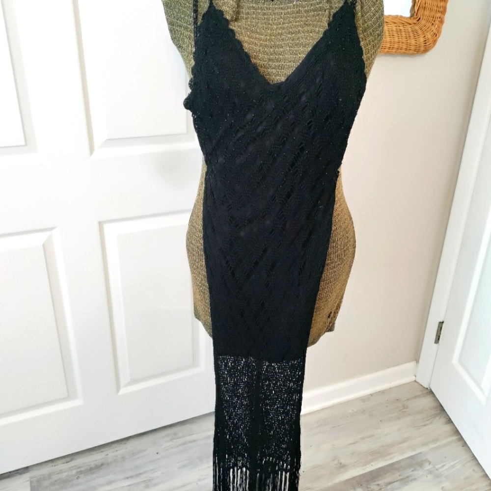 Black Crochet dress